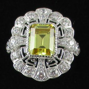 Xavier 4.81ct Canary Yellow Absolute Ring